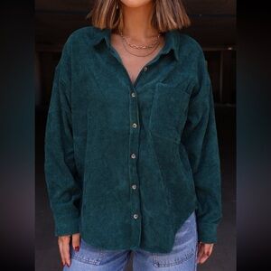Lane 201 Corduroy Button Up